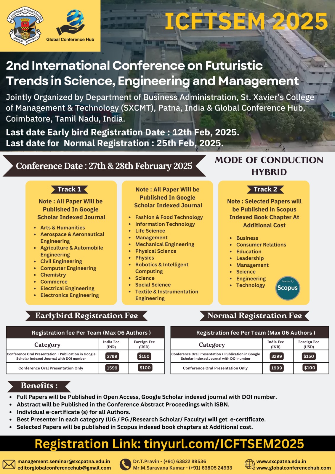 2nd International Conference on Futuristic Trends in Science, Engineering, and Management (ICFTSEM) 2025
